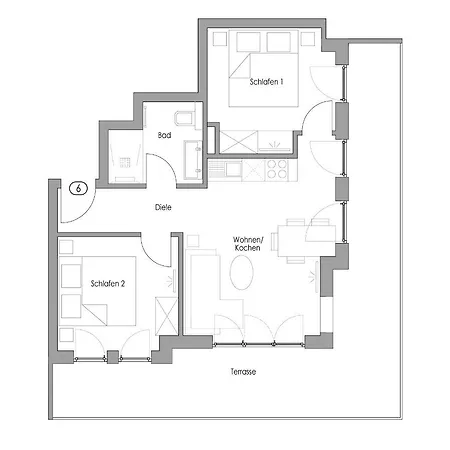 Haus Insulaner Tolle 6 Apartment